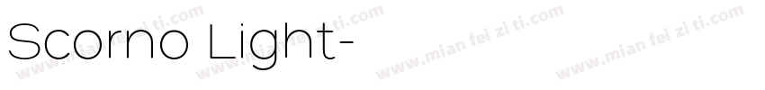 Scorno Light字体转换